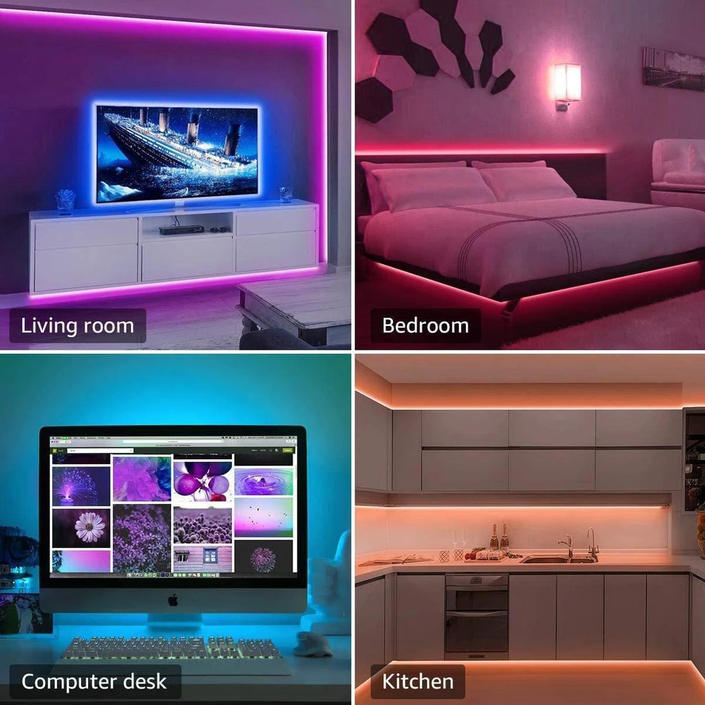 LED Strip Lights RGB – USB, Τηλεχειριστήριο 44 πλήκτρων, 1m-20m
