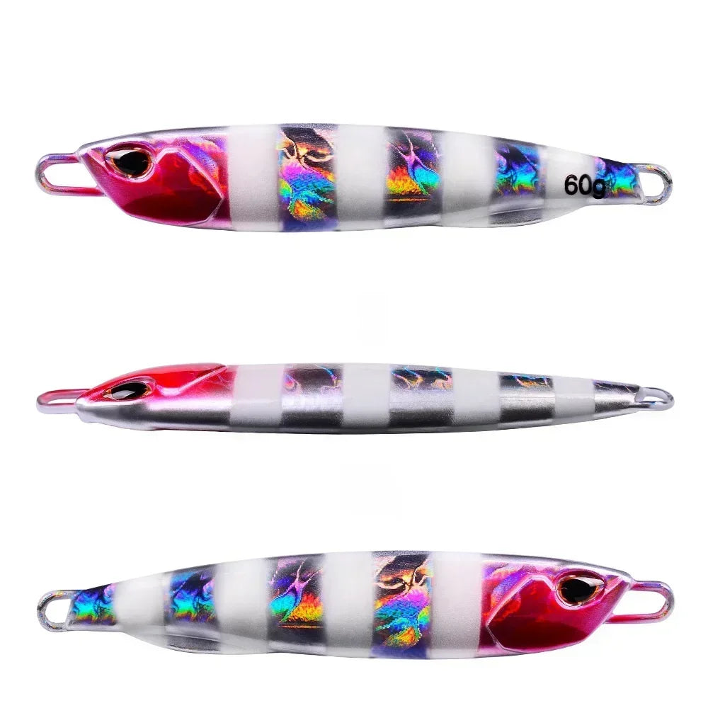 Μεταλλικό Jig Δόλωμα Ψαρέματος 10g/15g/20g/30g/40g/60g – Τεχνητό Σκληρό Δόλωμα Casting & Jigging