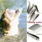 Μαλακό Δόλωμα Swimbait Fork Tail 7.5cm – Σετ 10 τεμ. με ή χωρίς Αγκίστρι, Σιλικόνη