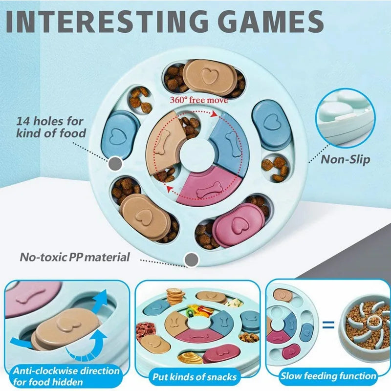 Διαδραστικό Bowl Κρύψιμο Τροφής για Σκύλους – Slow Feeder & Educational Toy