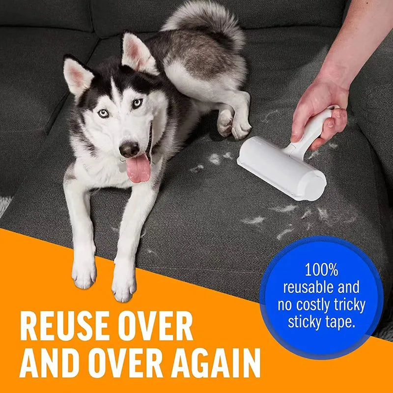 Pet Hair Remover Roller – Self-Cleaning Base for Dogs & Cats
