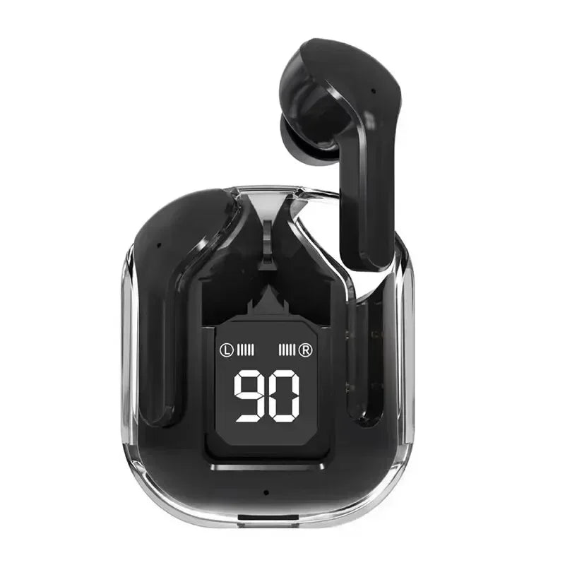 🎧 Ασύρματα Ακουστικά T2 TWS Bluetooth 5.3 – Φουτουριστικό Διάφανο Design, Ενεργή Ακύρωση Θορύβου (ANC) & Μπαταρία έως 28 Ώρες!