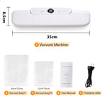 Μηχανή Vacuum Sealer saengQ — Συσκευασία Τροφίμων με 10 Δωρεάν Σακούλες