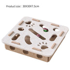 Interactive Cat Puzzle Toy – Felt Maze με Tunnel & Bell Ball