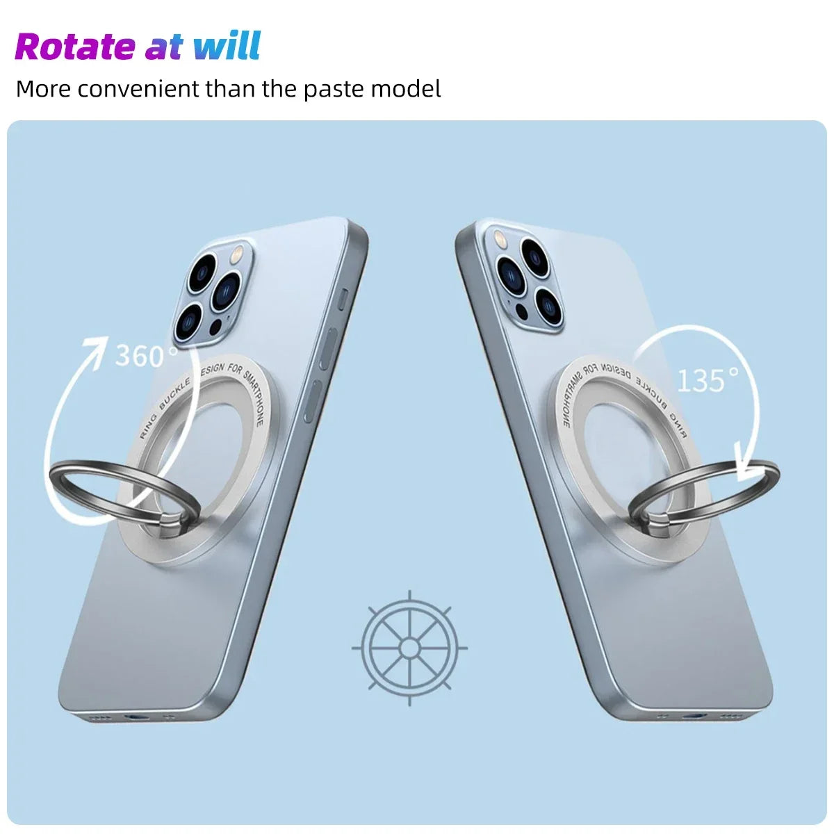 Magnetic Ring Holder – MagSafe Υποστήριγμα & Grip για iPhone