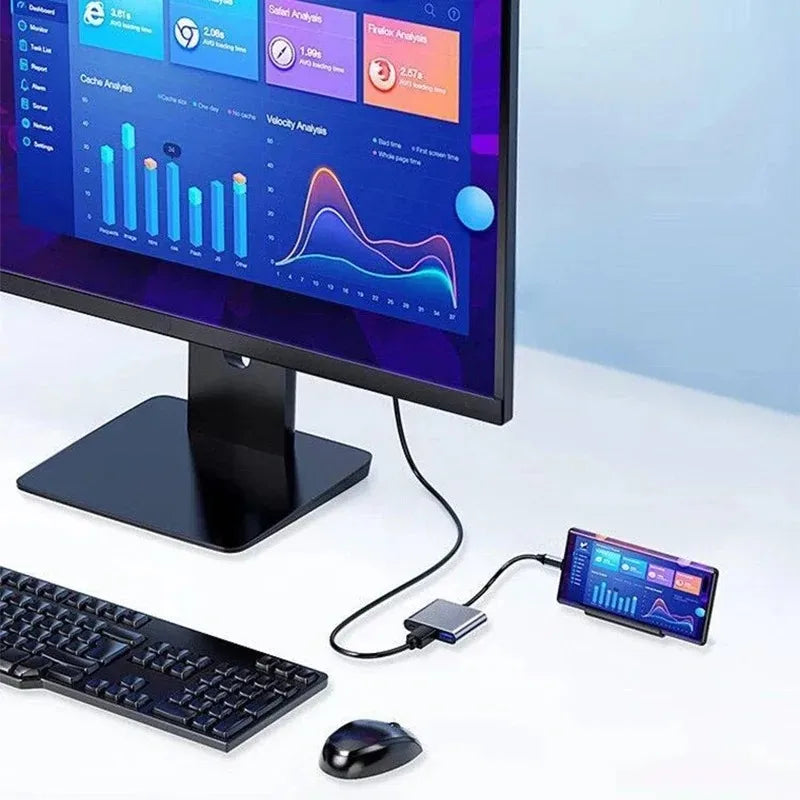 USB-C Hub Docking Station με 4K HDMI & PD Φόρτιση