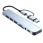 8-in-1 USB-C Hub Docking Station