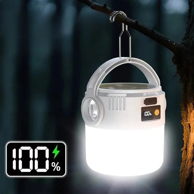 Ηλιακό Φανάρι Camping – Solar Lantern USB Επαναφορτιζόμενο