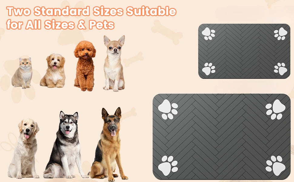 Pet Feeding Mat – Αδιάβροχο Αντιολισθητικό Χαλάκι Ταΐσματος
