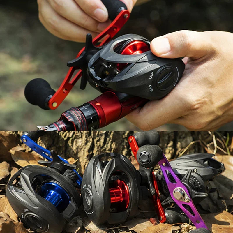 Μηχανισμός Baitcasting 7.2:1 Υψηλής Ταχύτητας – Max Drag 8kg, Αντιμπλέξιμο Νήμα, Γλυκό & Αλμυρό Νερό