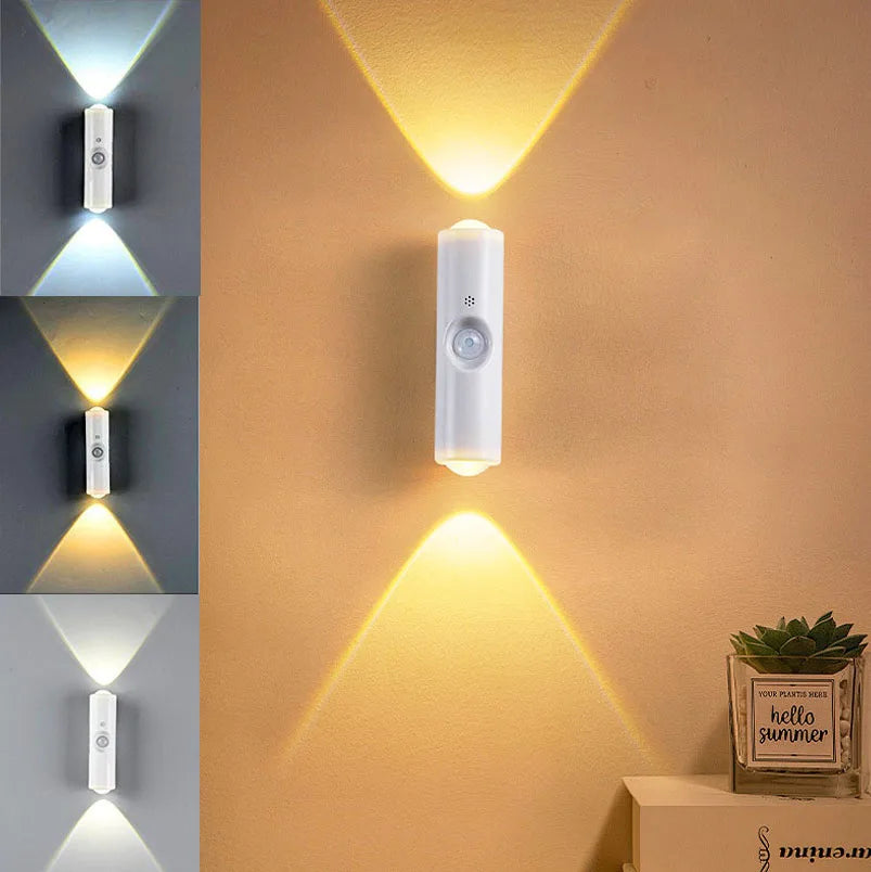 Motion Sensor Night Light – RGB & Tricolor, Magnetic, USB Rechargeable