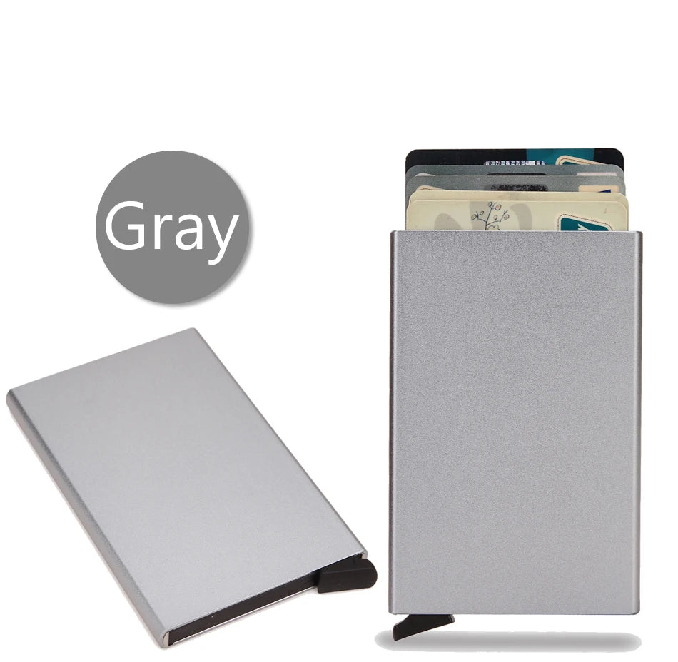 RFID Πορτοφόλι Καρτών – Μεταλλικό, Slim & Anti-Theft
