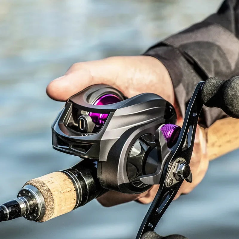 Μηχανισμός Baitcasting 7.2:1 Υψηλής Ταχύτητας – Max Drag 8kg, Αντιμπλέξιμο Νήμα, Γλυκό & Αλμυρό Νερό