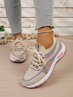 Γυναικεία Παπούτσια Δίχρωμα Casual Sneakers με Κορδόνια