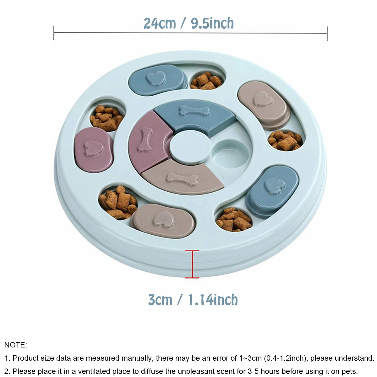 Διαδραστικό Bowl Κρύψιμο Τροφής για Σκύλους – Slow Feeder & Educational Toy