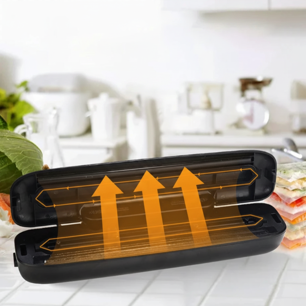 Μηχανή Vacuum Sealer saengQ — Συσκευασία Τροφίμων με 10 Δωρεάν Σακούλες