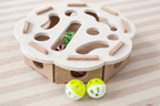 Interactive Cat Puzzle Toy – Felt Maze με Tunnel & Bell Ball