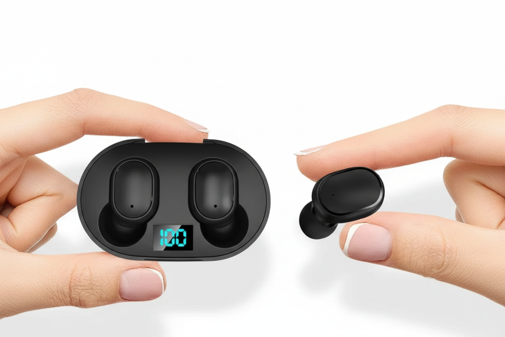 E6S Wireless Bluetooth Earphones TWS Bluetooth Headset Wireless Earbuds Noise Cancelling Earphones with Microphone Headphones