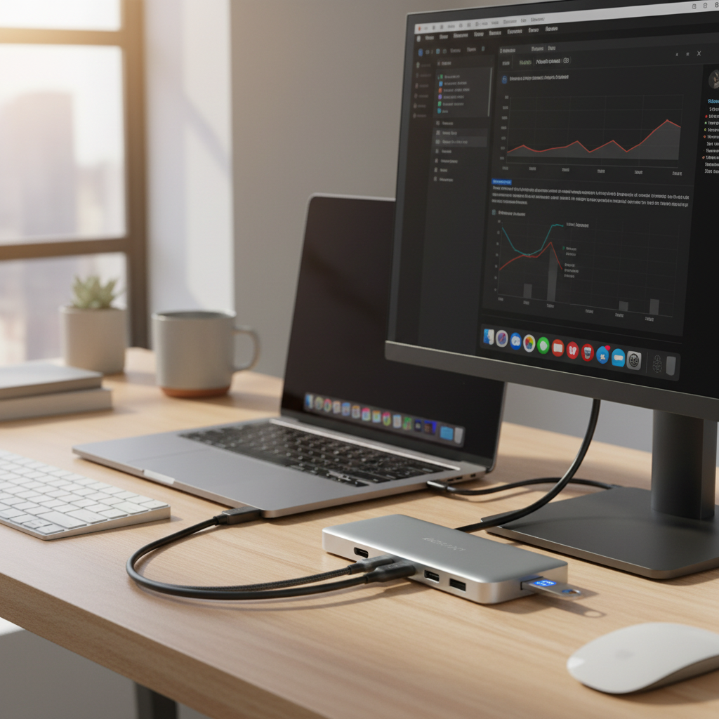 USB-C Hub Docking Station με 4K HDMI & PD Φόρτιση