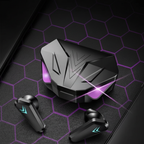 Gaming earbuds X15 with RGB charging case no text