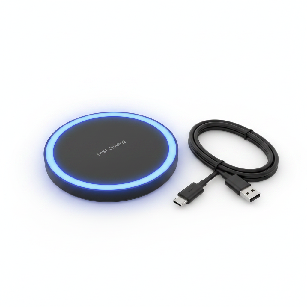 15W Wireless Charging Pad – Fast Charge for iPhone & Android