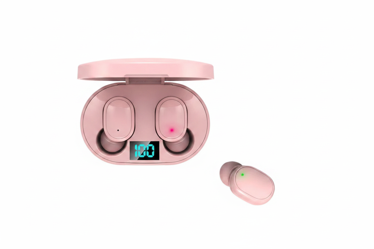 🎧 Ασύρματα Ακουστικά E6S TWS – Bluetooth Headset με Έξυπνη Ένδειξη LED & Μείωση Θορύβου!