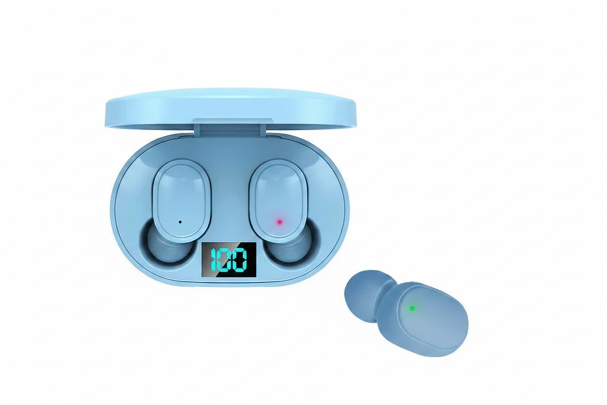 🎧 Ασύρματα Ακουστικά E6S TWS – Bluetooth Headset με Έξυπνη Ένδειξη LED & Μείωση Θορύβου!