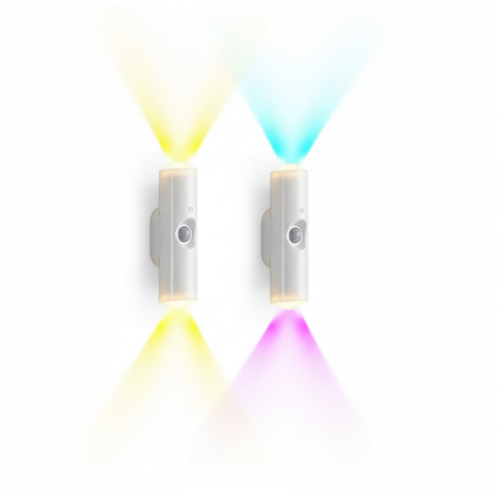 Motion Sensor Night Light – RGB & Tricolor, Magnetic, USB Rechargeable