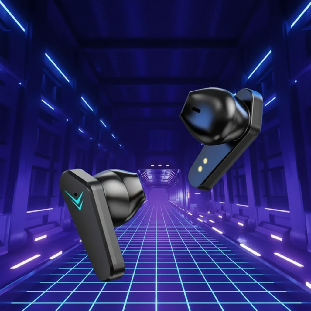 Gaming TWS Earbuds X15 – Bluetooth 5.3, 65ms Low Latency, ANC, LED Display
