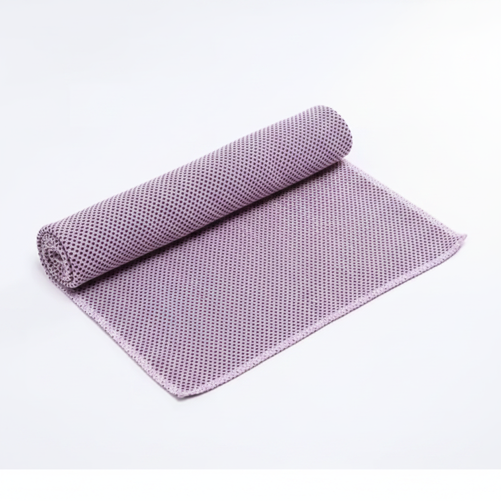 Pink Cooling Towel - White Background