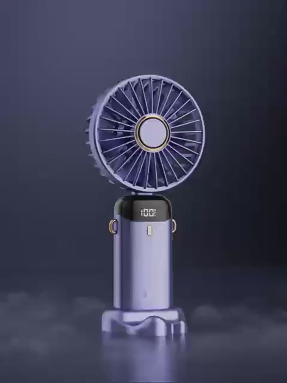 🌬️ Φορητός Ανεμιστήρας Λαιμού USB – 5 Ταχύτητες, LED Οθόνη & Απόλυτη Δροσιά Παντού!