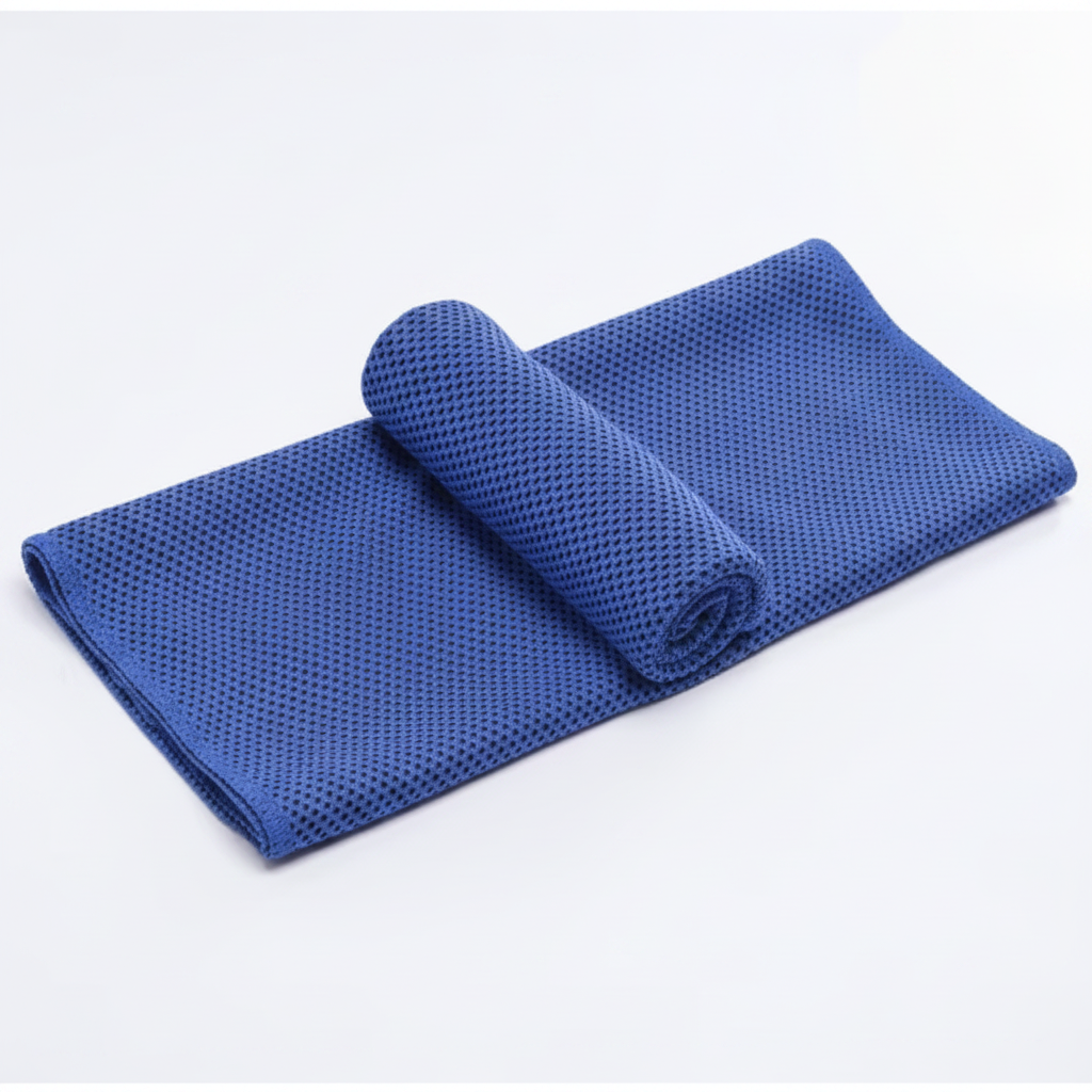 Royal Blue Cooling Towel - White Background