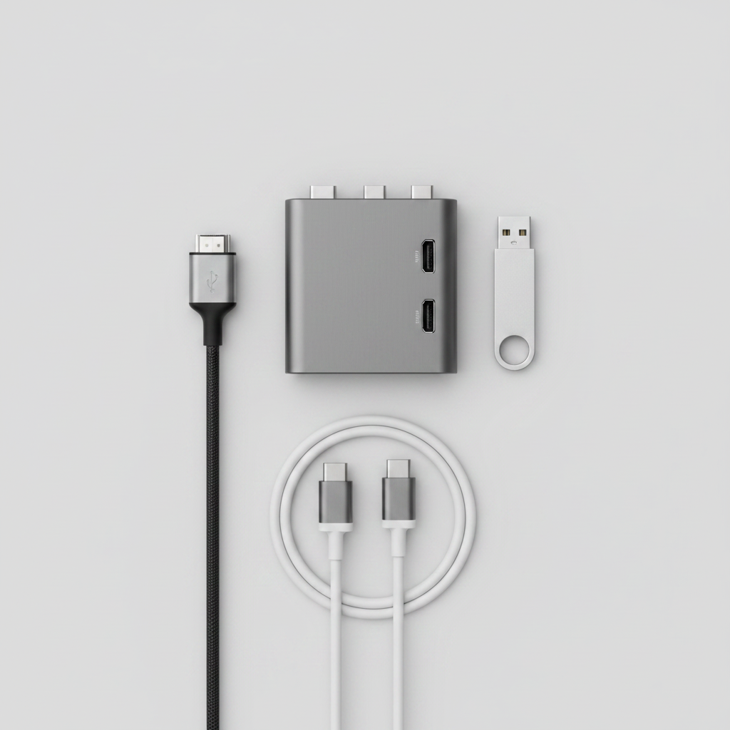 USB-C Hub Flat Lay