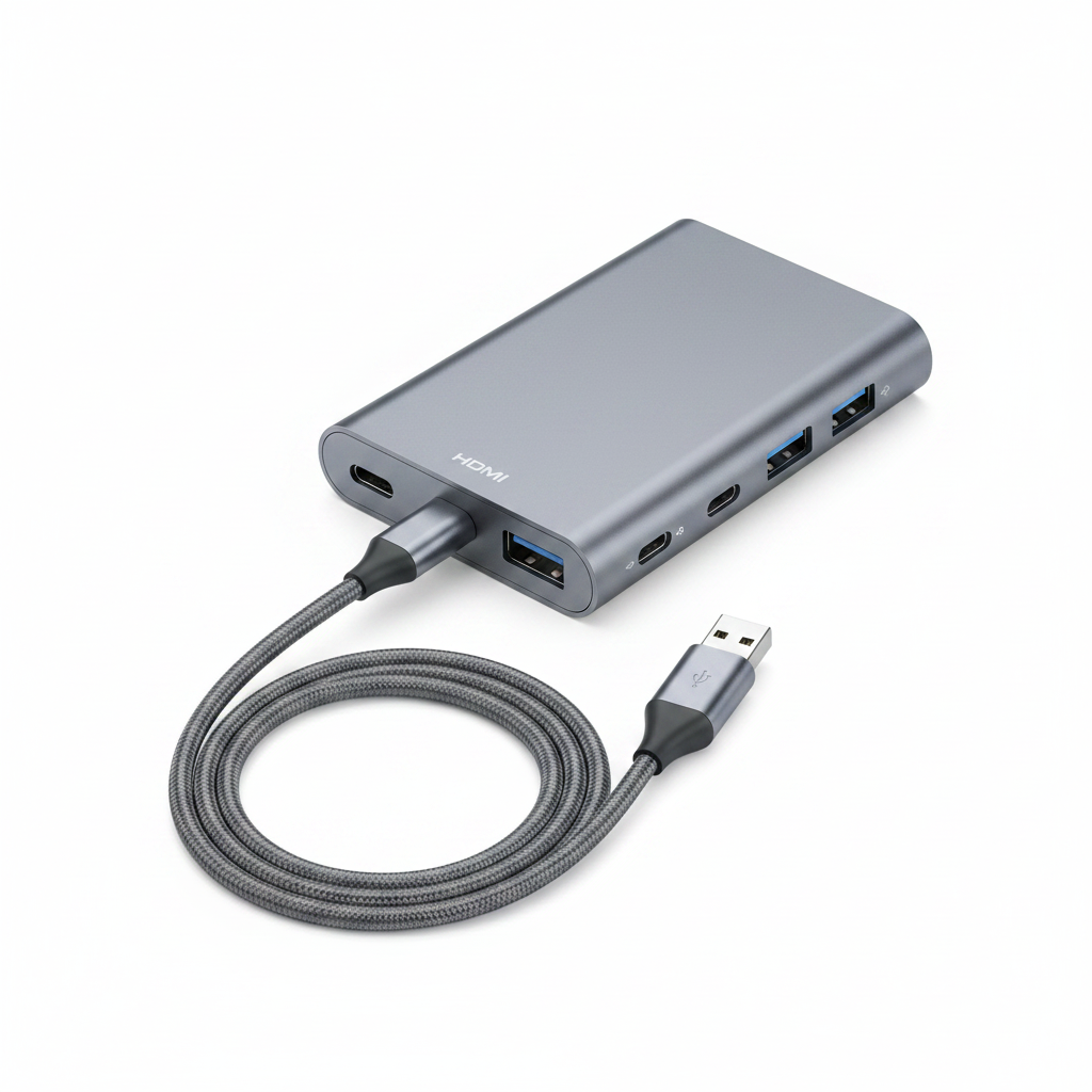 USB-C Hub White Background