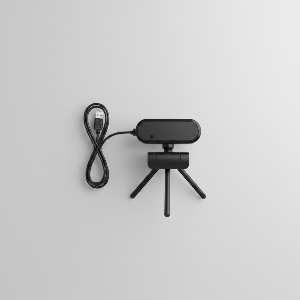 Webcam Flat Lay